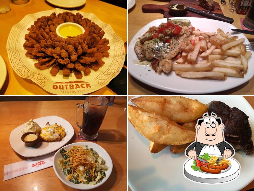 Comida em Restaurante Outback Steakhouse