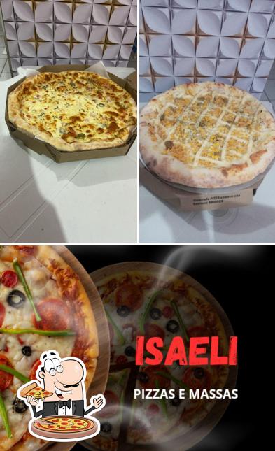 No Isaeli Pizzas e Massas, você pode conseguir pizza