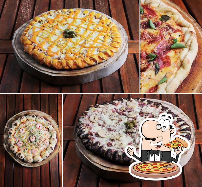 Escolha diferentes estilos de pizza