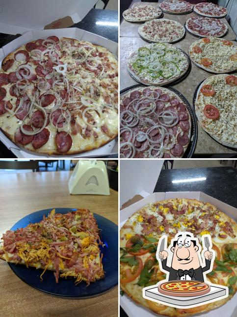 Peça diversos variedades de pizza