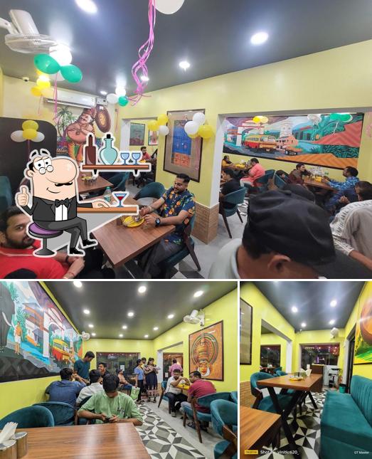 The interior of Karnataka Cafe