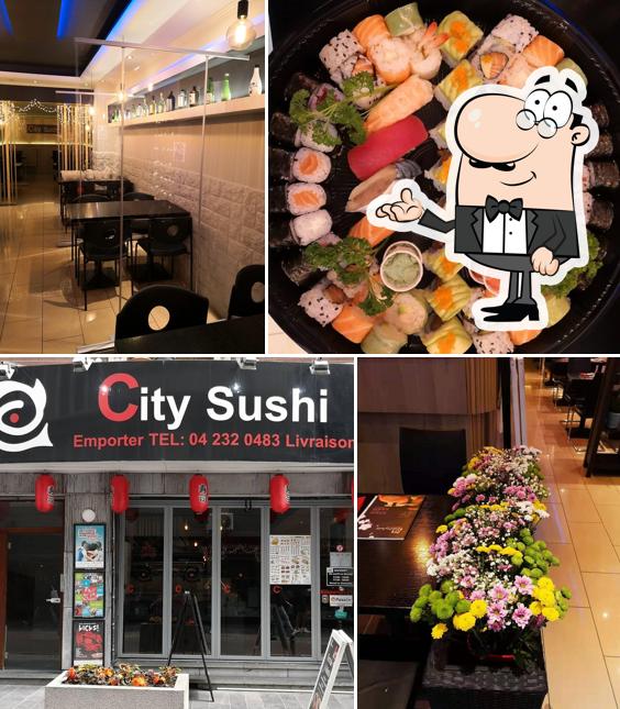 L'intérieur de City Sushi