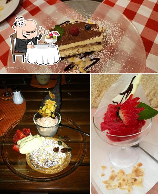 „LA GROTTA" PIZZERIA - Ristorante - Eis offers a number of sweet dishes