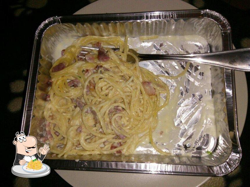 Spaghetti à la carbonara à Italia Grill