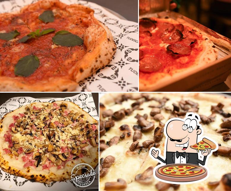 Peça diferentes estilos de pizza