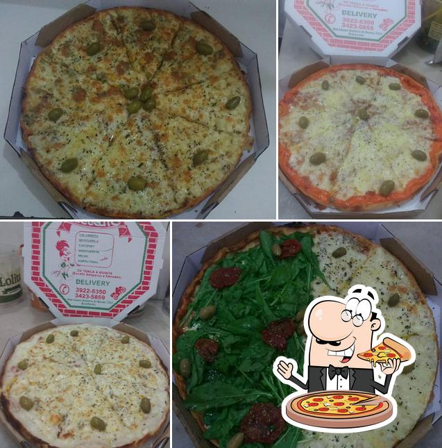 Escolha diversos tipos de pizza