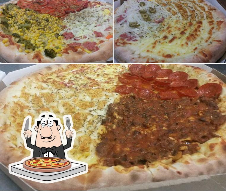 Peça diversos tipos de pizza