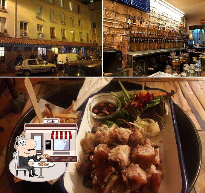 Pub y bar Le Bouillon Belge, Paris, 6 Rue Planchat Carta del
