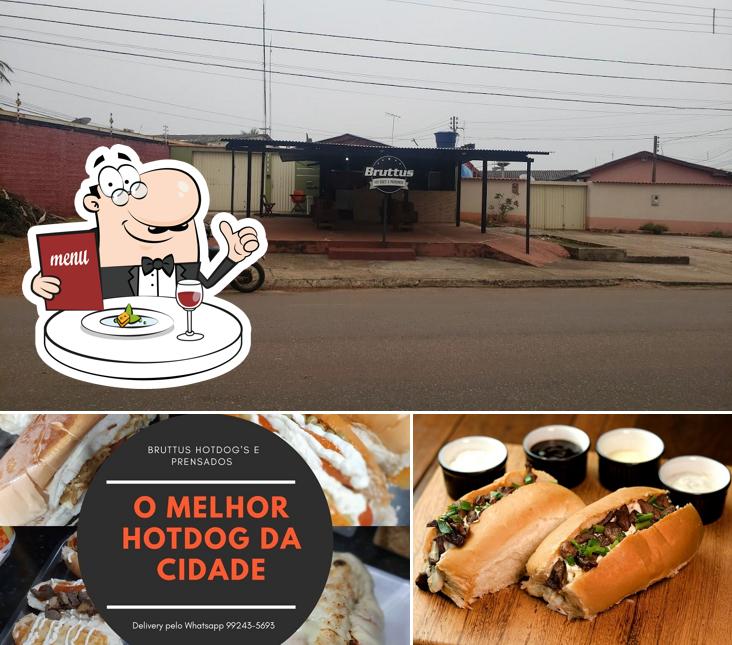 Comida em Bruttus HotDog's e Prensados