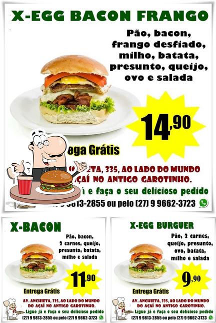 Experimente um hambúrguer no Restaurante, Pizzaria e Hamburgueria Coma bem do Lu