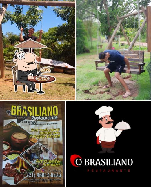 O exterior do O Brasiliano Restaurante