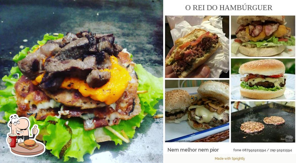 Os hambúrgueres do Rei do hamburguer oficial irão saciar uma variedade de gostos