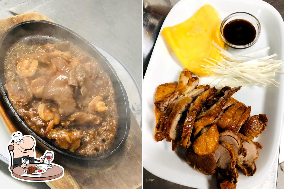 Restaurante Chines Boa Sorte serve pratos de carne