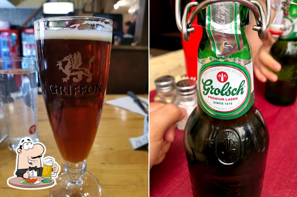 Commandez une pinte de bière blonde ou brune