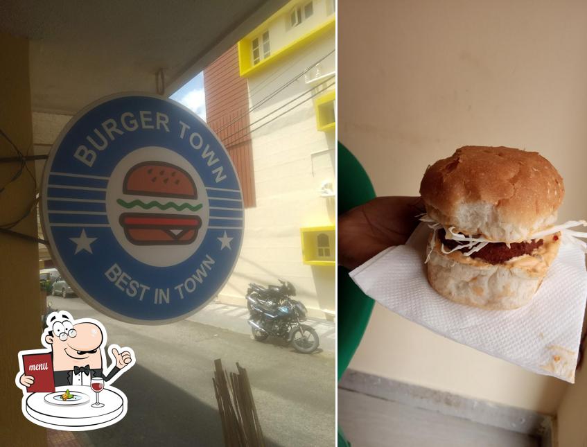 Food at Burger Town - ಬರ್ಗರ್ ಟೌನ್