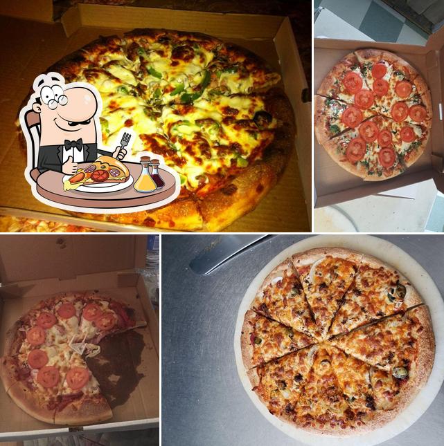 Elige una pizza en Grubstake Pizza