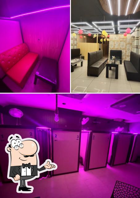 The interior of Hello cafe