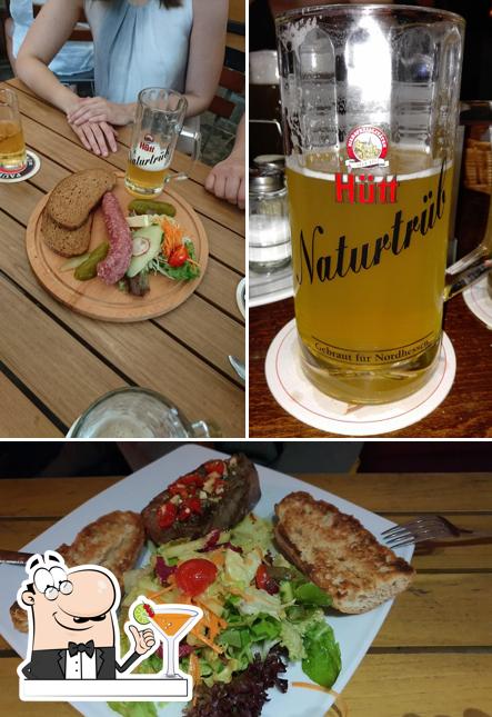 This is the image displaying drink and food at Lohmann