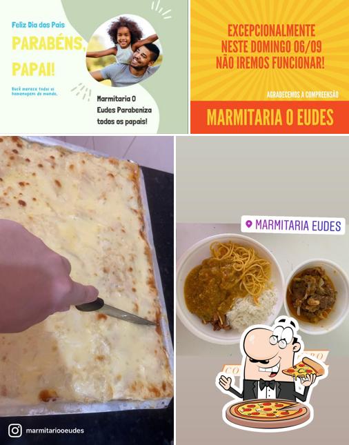 Consiga pizza no Marmitaria o Eudes