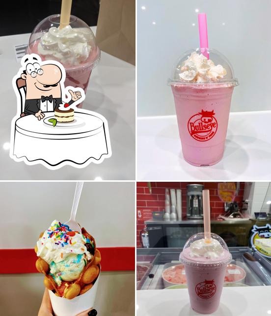 BULLSEYE BURGERS N’ FRIES offre une éventail de desserts