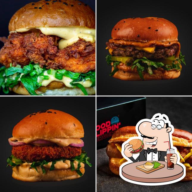 Order one of the burgers offered by GOOD FLIPPIN' BURGERS