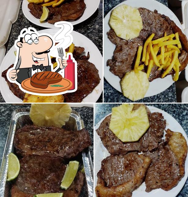 Peça refeições de carne no Bem Assados Restaurante & Choperia