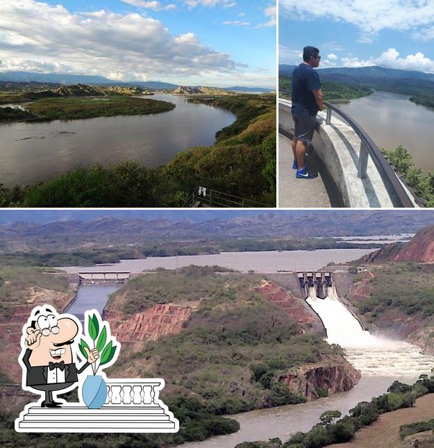 Enjoy the view at the outside area of Mirador La Herradura