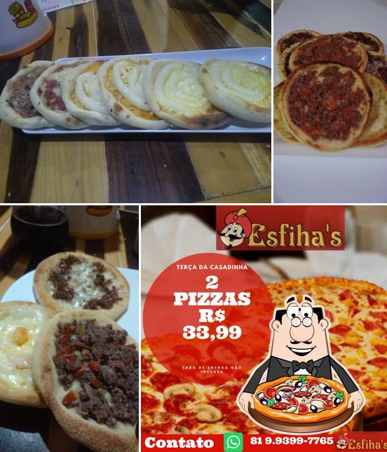 Escolha pizza no Esfiha's