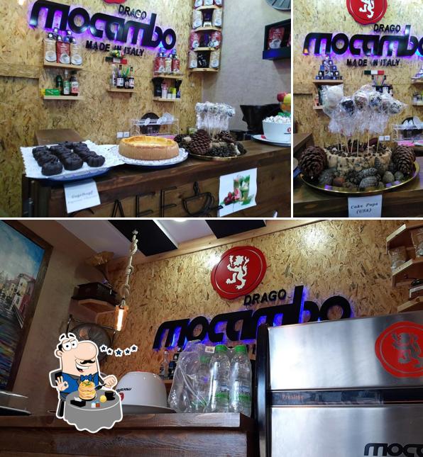 Voici l’image représentant la nourriture et intérieur sur Coffee shop Mocambo Drago