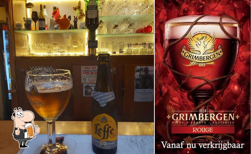 Vous pouvez prendre un verre de bière blonde ou brune