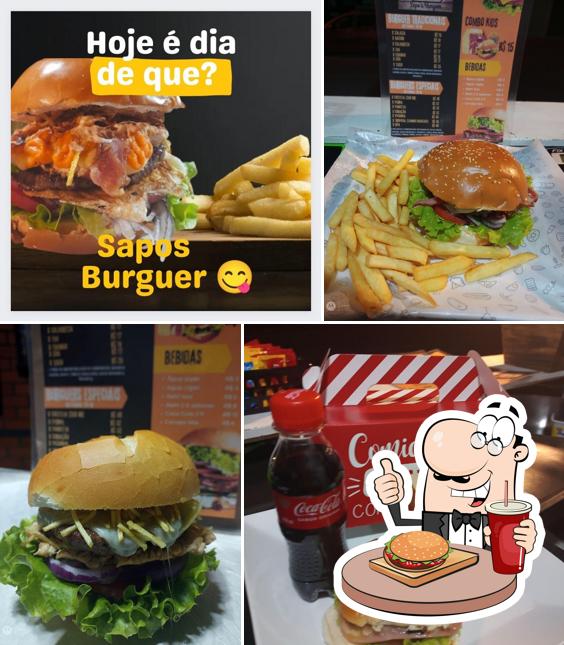 Delicie-se com um hambúrguer no Sapo's Burguer