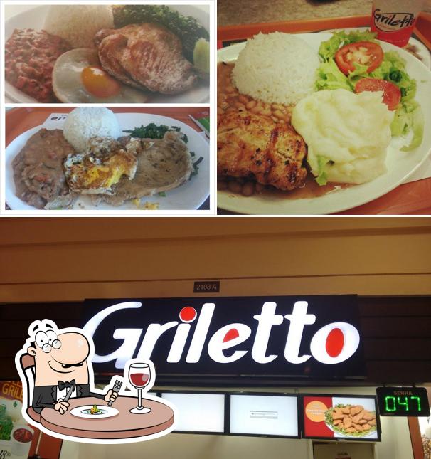 Esta é a foto mostrando comida e exterior no Griletto