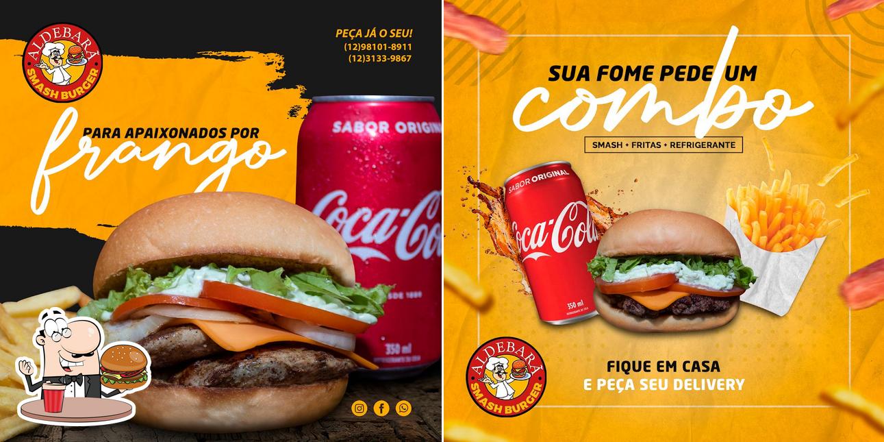 Peça um hambúrguer no Pizzaria Aldebarã