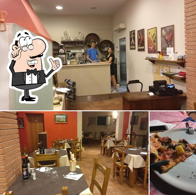 Dai un’occhiata alla foto che presenta la interni e pizza di Ristorante Pizzeria Panorama