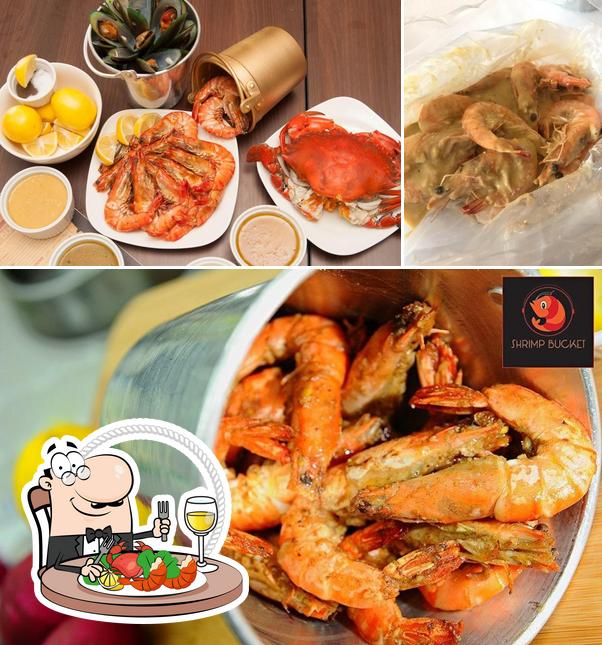 Shrimp Bucket Greenhills restaurant, San Juan, G/F Office Center