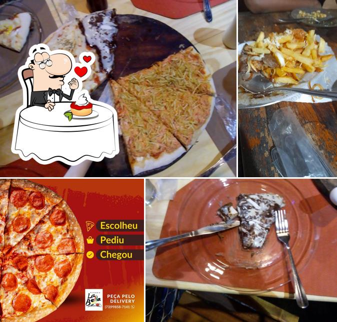 Pizzaria La Bella oferece uma escolha de sobremesas