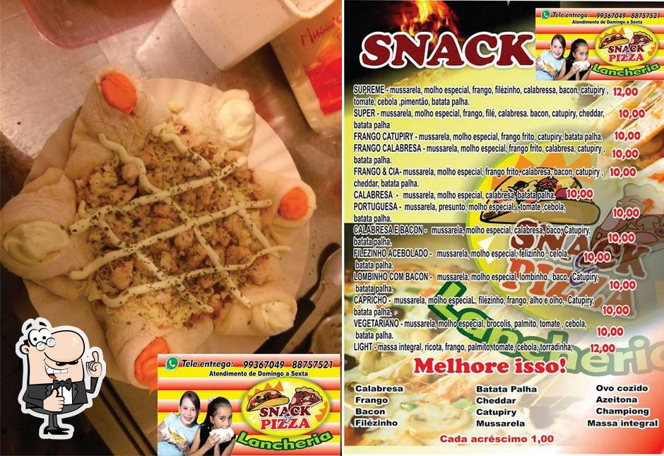 See the pic of Snack Pizza