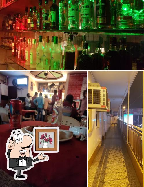 The restaurant's interior and beer