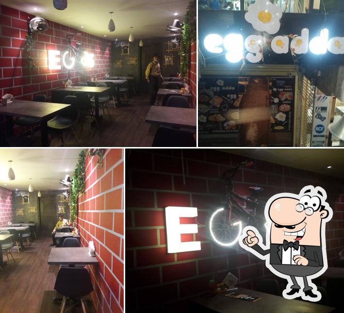 The interior of Egg Adda