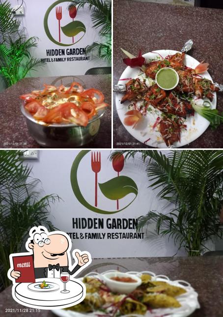 Meals at Hidden Garden restaurant