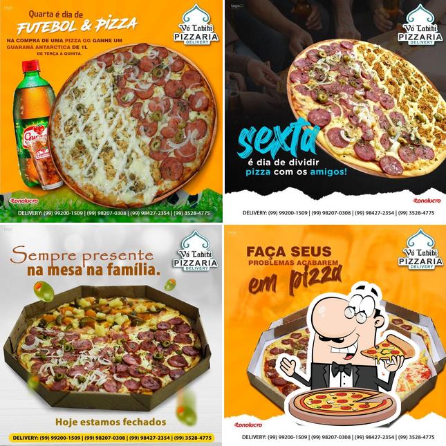 Consiga diversos estilos de pizza