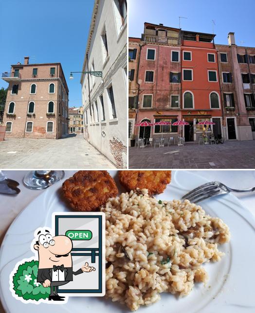Guarda la immagine che mostra la esterno e cibo di Osteria San Isepo
