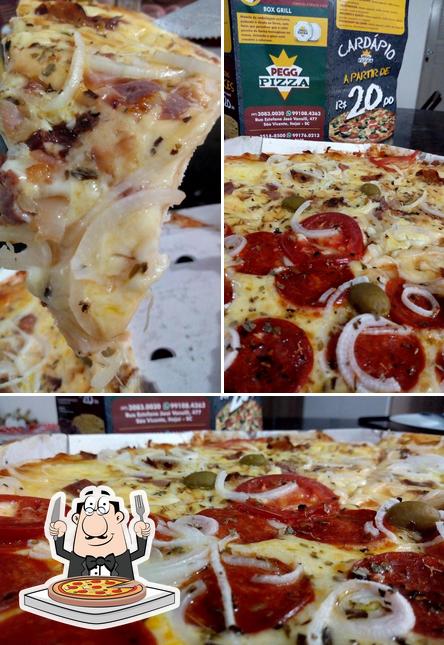 Escolha pizza no Mecc Pizza