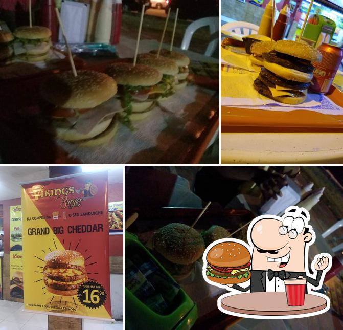 Consiga um hambúrguer no Vikings Burger