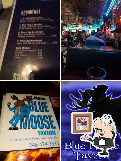 The interior of Blue Moose Tavern