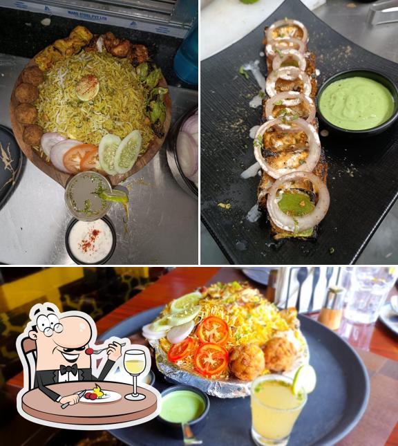 Food at Honey World Rooftop Restaurant