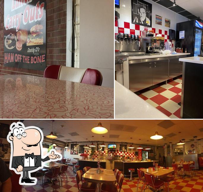 The interior of Daddy O's Diner