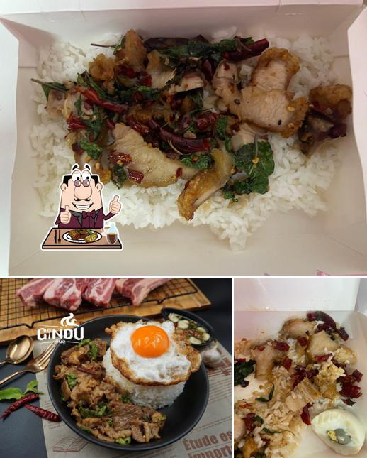Pick meat meals at GINDU กินดุ (กะเพรากินดุ)