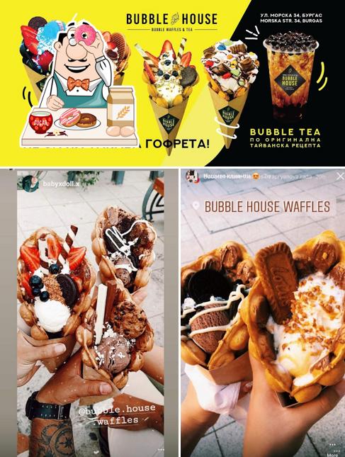 Bubble House Waffles provides a range of desserts