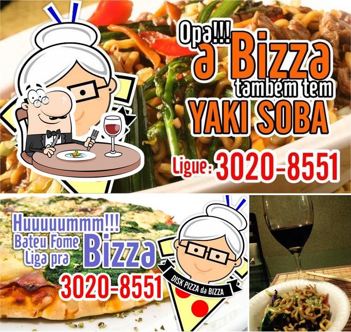 Comida em Disk Pizza da Bizza